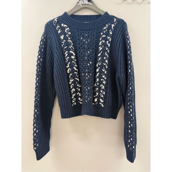 Jason Wu x RTR  Woven Detail Sweater - Picture 5 of 8